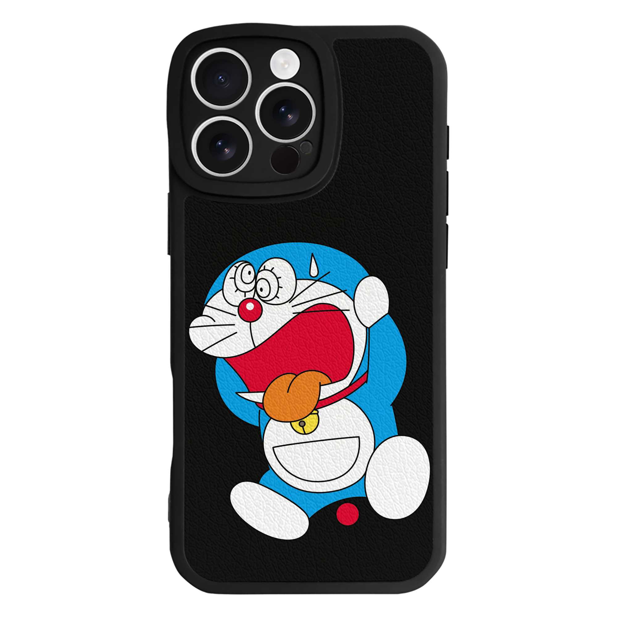（画像用） ドラえもん Doraemon 【iPhone 16シリーズ対応】シリコンスマホケース（レザー調） 材質：シリコン